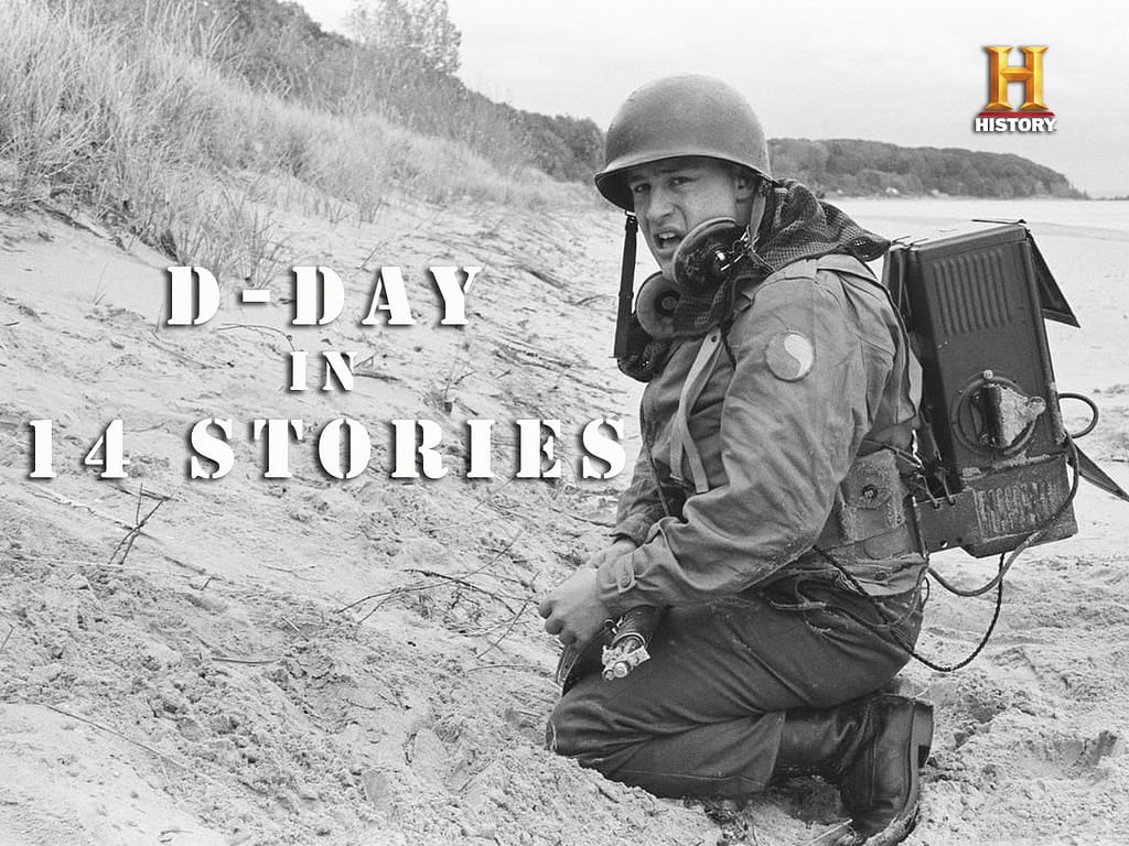 D. Day in 14 Stories Logo