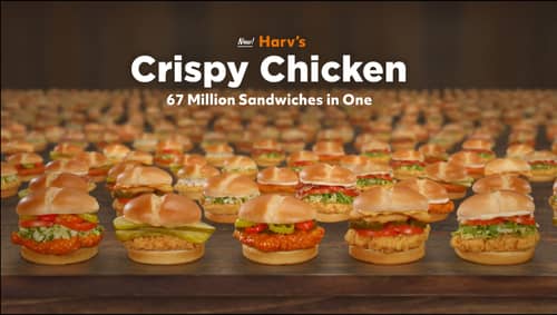 HARVEY'S - Crispy Chicken Logo
